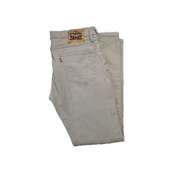 Levis 511 Jeans Mens 36x32 (Fits 36x31) Slim Fit Straight Leg Green Stretch - Picture 1 of 9